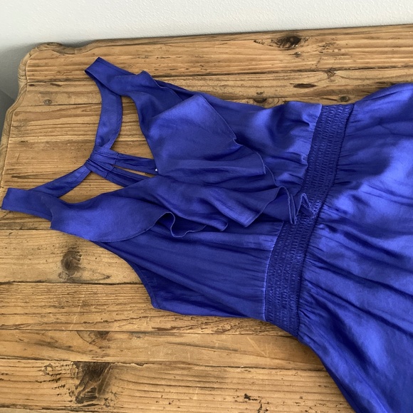 American Eagle Outfitters Purple Mini Dress Racerback Ruffle Sleeveless - Picture 10 of 15